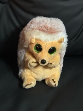 💖4/$25-ty beanie boo bumper hedgehog plush green eyes cute stuffed animal